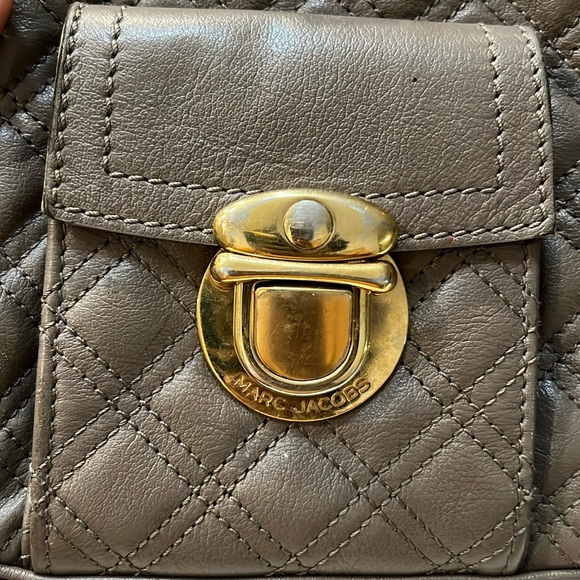 Marc Jacobs Blake Quilted Venetia Satchel Handbag. Italian Leather. Puffer AUTH - Picture 13 of 17